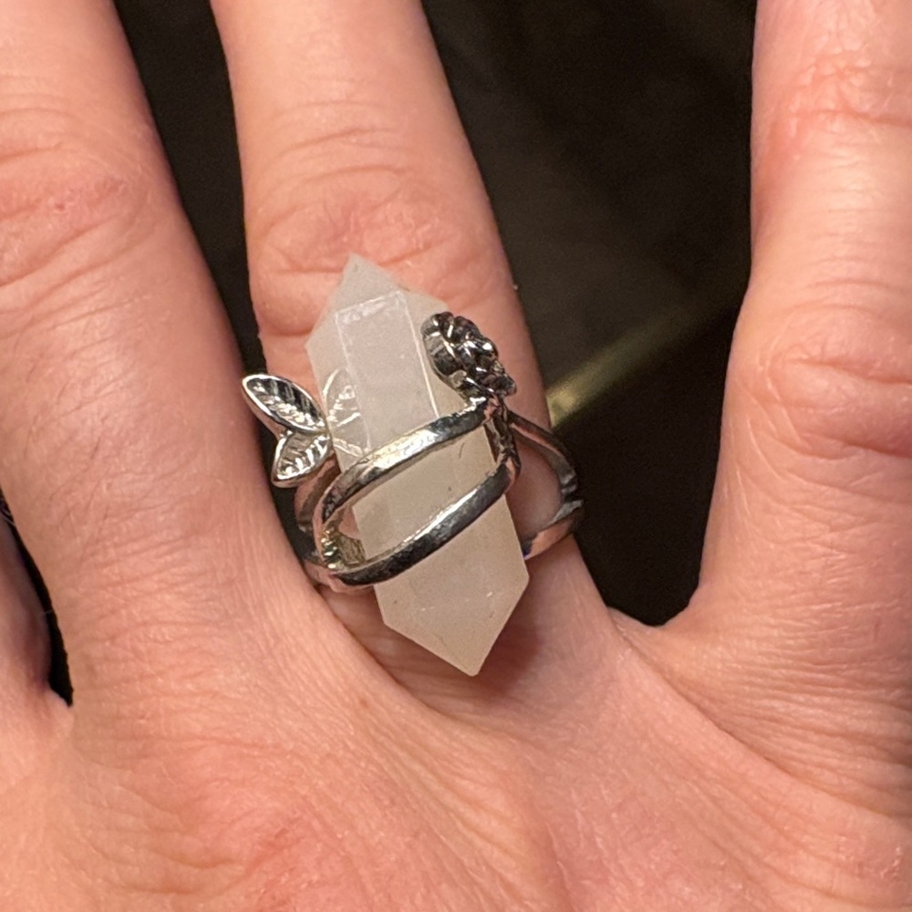 Silver Crystal Ring